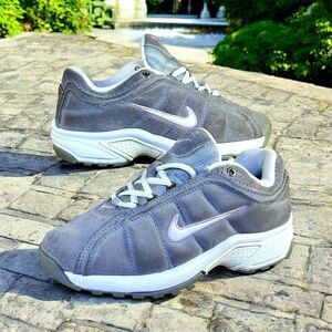 VTG Nike Air Womens 6.5 Shoes Gray Suede Sneakers VTX Running 2006 Cross Trainer
